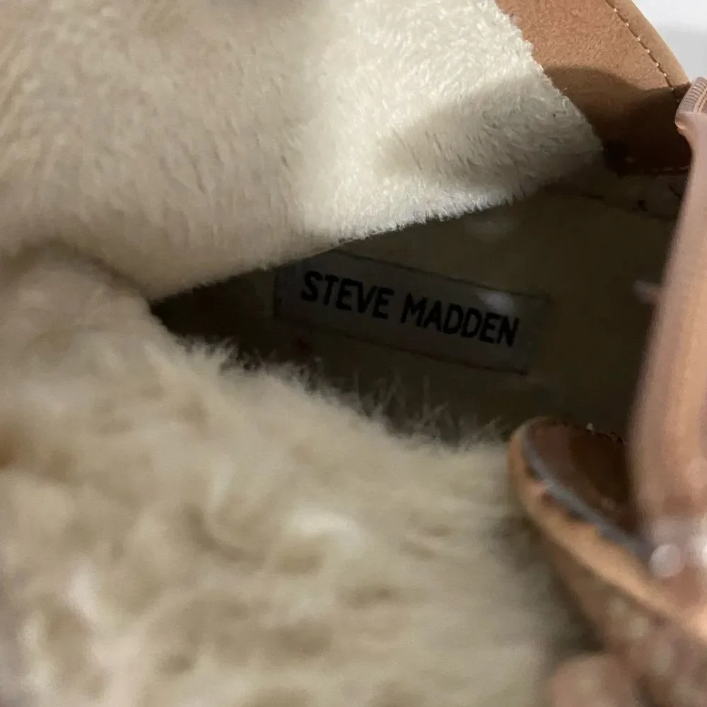 Steve Madden Blush Pink Fur Lined Boots